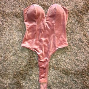 Velvet Pink Bodysuit ✨